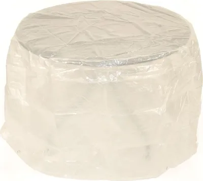 Produktbild von DEGAMO Schutzhülle Schutzplane Abdeckhaube für Tisch rund 100cm Durchmesser, Höhe 70cm, PE transparent