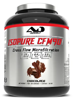 Image de Whey Isolate - Addict Sport Nutrition - Isopure cfm 90 (2kg) - Saveur Chocolat