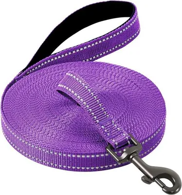 Produktbild von Reflektierende Hundeleine in den Längen 3m/5m/10m/15m/20m – Robuste Trainingsleine mit gepolstertem Griff und Handschlaufe, geeignet für kleine bis große Hunde