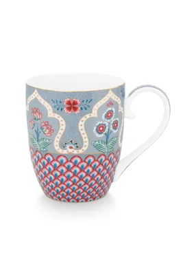 Produktbild von PIP STUDIO Flower Fest. Scallop Deco Henkelb. Light B. 450ml