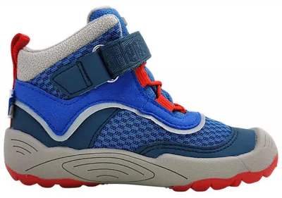 Imagen del producto de Zapatos para niños Affenzahn, modelo "Wal", para niños, botas, cierre de velcro, zapatos tipo "barefoot" (para usar sin calcetines), color azul, para uso casual
