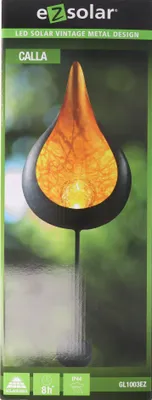 Produktbild von EZSolar Solárna záhradná LED zástrčka Vintage CALLA (oranžová) GL1003EZ