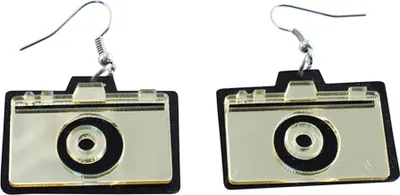 Produktbild von Ohrringe - Fotoapparat - Kamera 2 gold