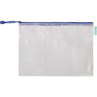 Image de Pochette à fermeture éclair en PVC DIN A4 bl
