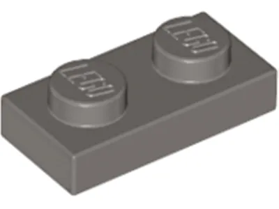 Produktbild von Lego® 250x 1x2 Platten 3023  -  Plate Dunkelgrau - Dark Gray
