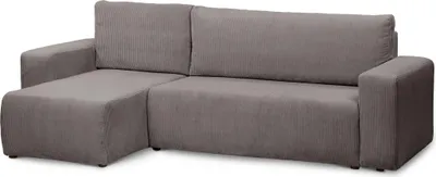Produktbild von Ecksofa mit Schlaffunktion 3-Sitzer - Stoff POSO 04 Braun