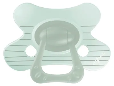 Produktbild von Difrax Natural Schnuller - 12+ Mte - Stripy Mint