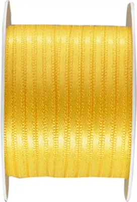 Produktbild von 6x Geschenkband 3 mm x 10 m gelb