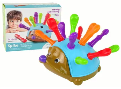 Obrázek produktu pro Modré ježčí puzzle s barevnými bodlinami