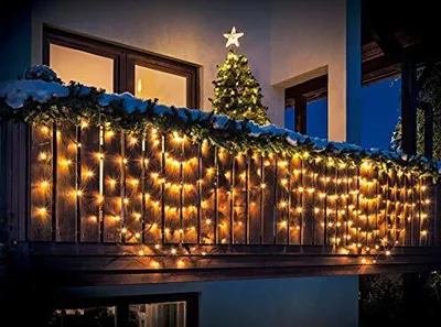 Produktbild von LED Lichterkette Lichtervorhang SWING Balkon Bogen Weihnachtsdeko Beleuchtung