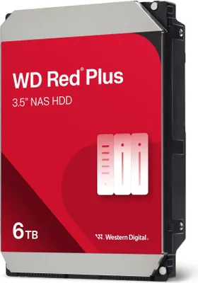 Produktbild von Red Plus WD60EFPX Interne Festplatte 3,5" 6 TB Serial ATA III