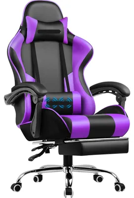 Obrázok produktu pre Herná stolička - Kancelárska stolička - Masážna stolička - Ergonomická stolička - Opierka nôh - Funkcia masáže