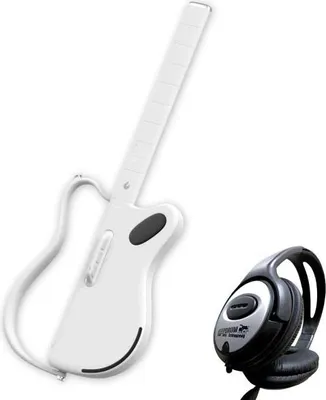 Immagine prodotto di Lava Music Guitar Genie Smart Guitar Bianco con cuffie
