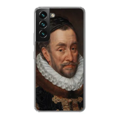 Produktbild von MuchoWow® Handyhülle Schutzhülle Hülle für Samsung Galaxy S22 Wilhelm von Oranien - Gemälde von Adriaen Thomasz. Silikon Softcase Handy Hülle - Mobiltelefonhülle
