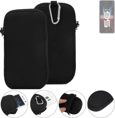 Produktbild von K-S-Trade Neopren-Hülle Handyhülle kompatibel mit Infinix Note 12 5G Schutzhülle Neoprenhülle Sleeve Schutz-Hülle Gürtel Tasche Case Holster
