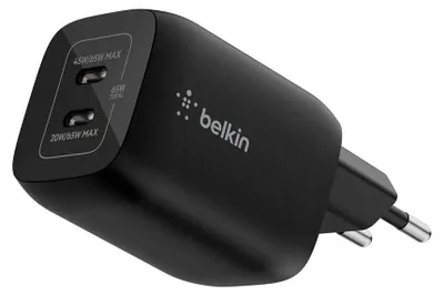 Produktbild von Belkin Gaming USB-C Ladegerät 65 Watt, GaN schwarz ENA007kqBK