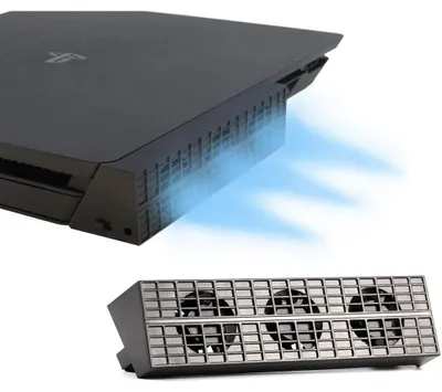 Obrázek produktu pro Externí USB chladič s turboventilátorem pro PS4 Slim, automatický chladič s teplotním senzorem pro odvádění tepla z konzole PlayStation 4 Slim