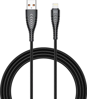 Obrázek produktu pro VEGER CABLE USB-A/LIGHTNING 2.0 1.2M O, 1,2 m, USB C, USB A, USB 2.0, Černá