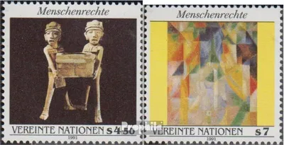 Produktbild von Briefmarken UNO - Wien 1991 Mi 123-124 (kompl.Ausg.) postfrisch Menschenrechte