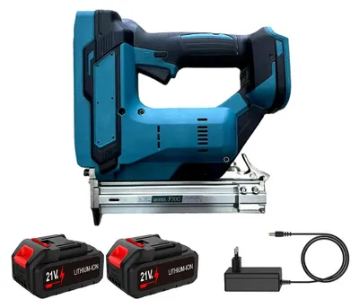 Produktbild von Elektrische Nagelpistole, bürstenloser Motor, kompatibel mit mehreren Nageltypen, 2xBatterie