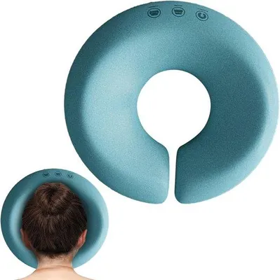 Produktbild von Famanu Massagekissen mit Kopfstütze und Glasunterseite - für Massagebett und Massagetisch