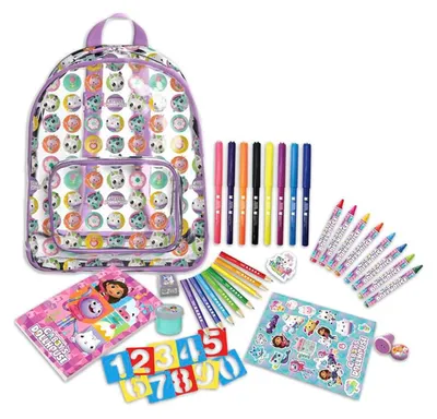 Image de Sac à dos d'activités pour maison de poupées de Gabby, 42 pièces