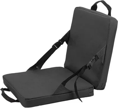Productafbeelding van Opvouwbare strandkussens - Voor buitengebruik - Met rugleuning - 39 x 36 x 10 cm - Zwart