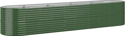 Immagine prodotto di vidaXL Letto rialzato in acciaio verniciato a polvere 368x80x68 cm Verde