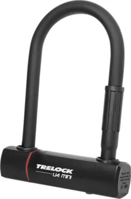 Produktbild von Trelock U4 Mini Bügelschloss Schwarz 152 x 83 x 14 mm Schwarz 152 x 83 x 14 mm