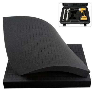 Produktbild von Rasterschaumstoff 2 Stück 405 x 305 x 50 mm für Werkzeugkoffer und Kamerakoffer