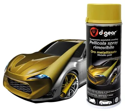 Image de Elzusha - Peinture en spray métallique, couleur or, 400 ml
