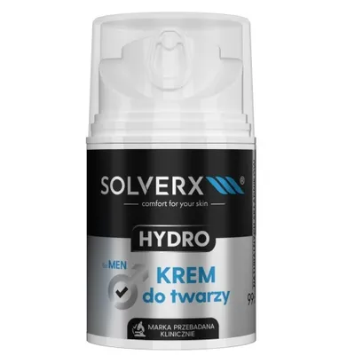 Zdjęcie produktu dla Solverx Hydro krem nawilżający dla mężczyzn 50 ml