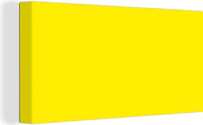 Zdjęcie produktu dla MuchoWow® - Obraz na płótnie - Żółty - Cytrynowy - Neonowy - Kolory, fototapeta, dekoracja ścienna, obrazy do salonu, 80x40cm