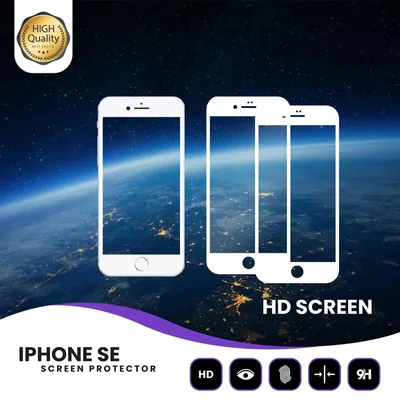 Obrázek produktu pro 2-balení iPhone SE (2020) Ochranné sklo na displej - Tvrzené sklo 9H - Super kvalita 3D