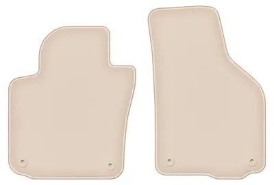 Produktbild von DURBAN Beige Velours-Fußmatten vorne für Volkswagen Golf VI Cabrio (2011-2016)
