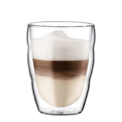 Produktbild von BODUM Thermogläser Latte Macchiato Kaffee Gläser 2 tlg. SET Doppelwandig 250 ml