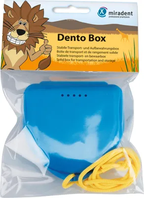 Produktbild von Miradent Zahnspangenbox Dento Box I blau 1 St