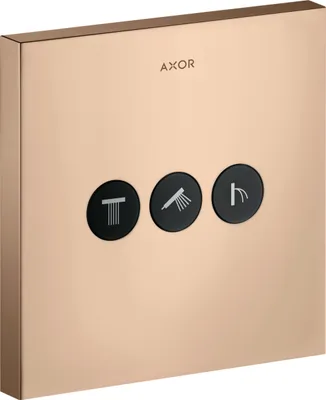 Image de hansgrohe AXOR Starck ShowerSelect Robinet carré encastré pour 3 consommateurs, 36717300