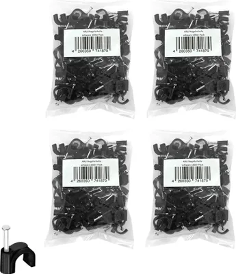 Produktbild von 400x ARLI Nagelschelle 10 mm schwarz