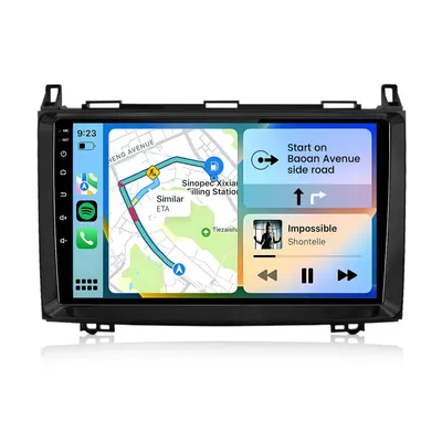 Immagine prodotto di Hexinex Android 15 per Mercedes Benz Classe A/B W169/W245 9 pollici, 2 GB + 64 GB, WIFI, 4 core