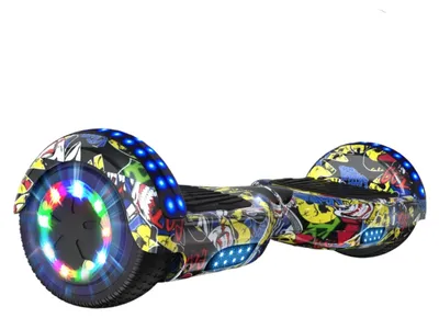 Produktbild von Hoverboard – Selbstausgleichendes Board – Scooter – Elektrisches Skateboard – Geschwindigkeit: 12 km/h – Bluetooth-Lautsprecher