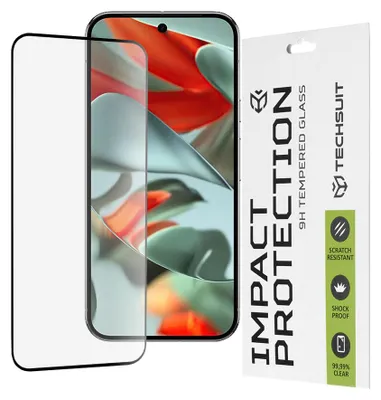 Obrázok produktu pre Techsuit 111D Full Cover / Full Glue Glass tvrdené sklo pre Google Pixel 9 Pro XL – čierne