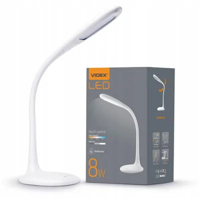 Produktbild von Videx Schreibtischlampe LED Berührungssensor 8W Weiß