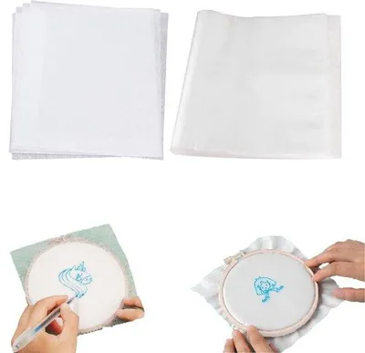 Obrázek produktu pro Papír pro přenos obrázků na textil, rozpustný ve vodě, 4 kusy, vhodný pro tvorbu vlastních vzorů