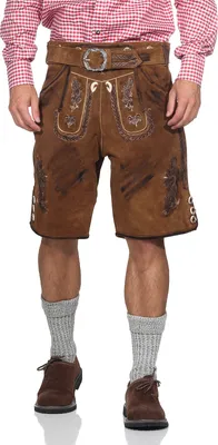 Produktbild von Kurze Trachten Lederhose urig speckig Vintage