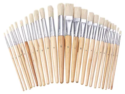 Zdjęcie produktu dla Colorations – drewniane pędzle, 24 szt.