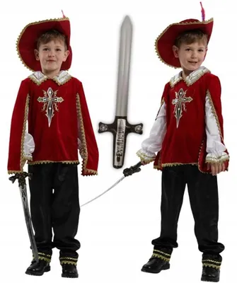 Produktbild von Hopki Musketierkostüm für Jungen Karneval 140-146 cm