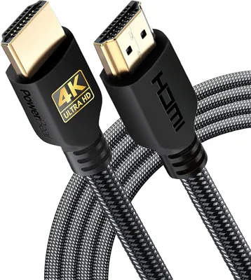 Produktbild von PowerBear 4K / 8K HDMI Kabel 2m | 18Gbps Hochgeschwindigkeit HDMI Kabel, geflochtenes Nylon &