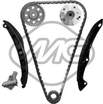 Produktbild von Metalcaucho 58344 Steuerkettensatz Steuerkette für VW GOLF VI (5K1) Golf V Schrägheck (1K1) POLO (9N) Polo Schrägheck (6R1, 6C1) TOURAN (1T1, 1T2)