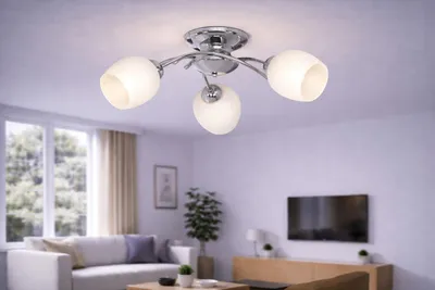 Produktbild von Euro-Lamp Deckenleuchte Ella 3, Chrom, 3x60W, Hersteller